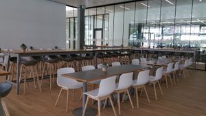 Indoor seating at Flavour Kitchen in Bern