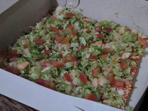 The pizza was also bursting with flavor at Mi Hungry in Kingston