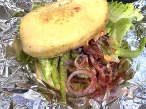 Vegan burger   at Ibo Spice in Kingston