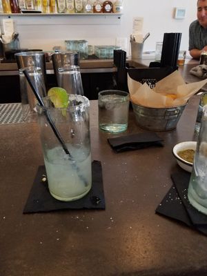 Margarita and chips and salsa! at Salt & Lime in Steamboat Springs