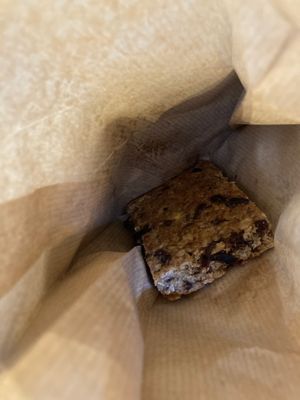 Vegan flapjack at The Fix Specialty Coffee in Madrid