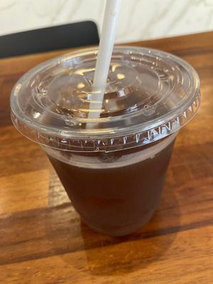 Red tea kombucha  at The Fix Specialty Coffee in Madrid