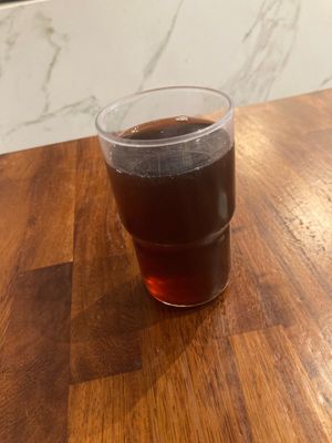 Obsessed with their red tea kombucha at The Fix Specialty Coffee in Madrid