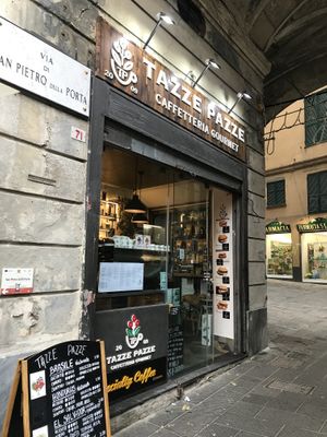 Outside at Tazze Pazze in Genoa