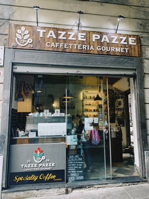 Entrance   at Tazze Pazze in Genoa