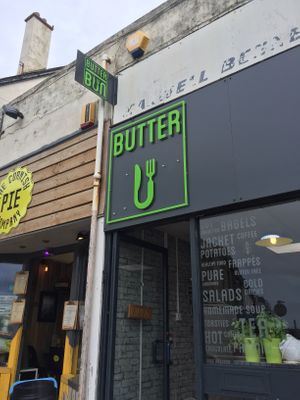 Outside at Butter Bun in Bude