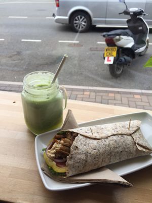 Vegan kebab at Butter Bun in Bude