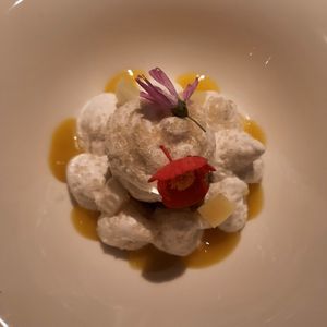 Dessert vegan at Maggese in San Miniato
