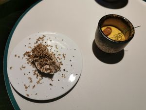 Complimentary starter at Maggese in San Miniato