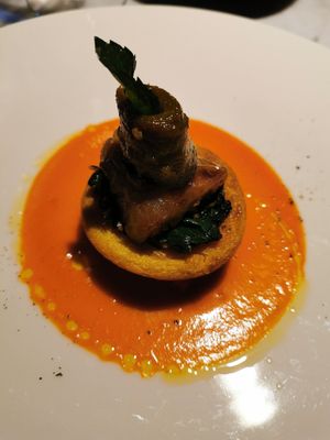 Vegan dish at Maggese in San Miniato