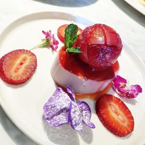 Coconut Bavarese  at Maggese in San Miniato