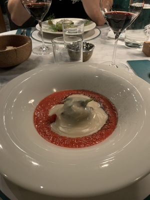 Revisited gazpacho at Maggese in San Miniato
