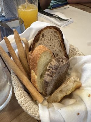 Bread  at Hosteria del Mercato in Rome