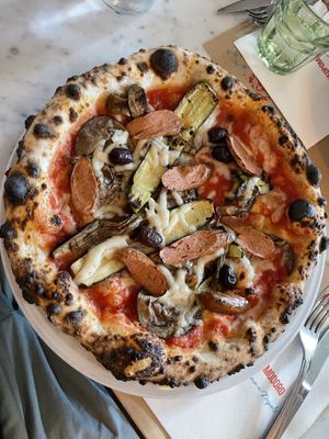 Vegan pizza  at Rossopomodoro - Santa Lucia in Venice