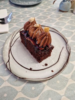 Vegan chocolate cake at Sweet Nothings in Galway