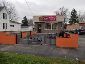 Outside at CR Juices in Fremont