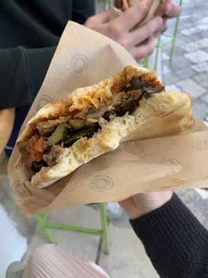 Vegetarian sandwich without cheese at Postofisso in Otranto