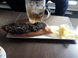 Tapenade toast at Libido Bar in Granada