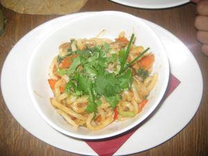 Udon noodles at Maitrea in Prague