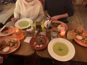 Burgers,soups, cakes and more at Maitrea in Prague