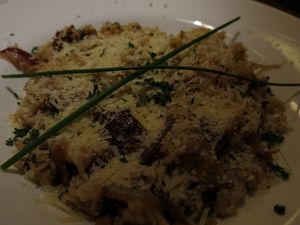 Paella a la Barcelona (it was by far the best vegetarian paella we have ever had!)  at Maitrea in Prague