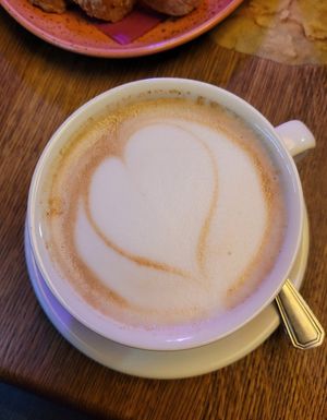 Chai Latte with oat milk at Maitrea in Prague