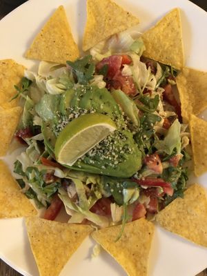 Avocado and tofu salad   at Maitrea in Prague