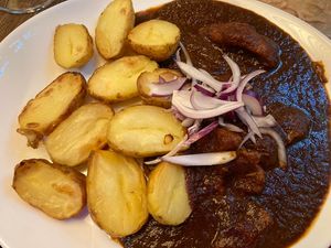 Vegan goulash   at Maitrea in Prague
