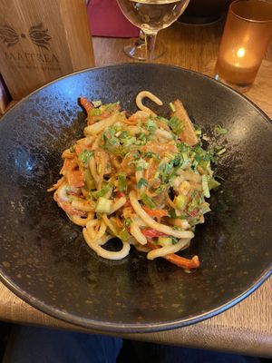 Udon noodles  at Maitrea in Prague