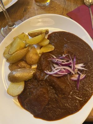 The vegan goulash   at Maitrea in Prague