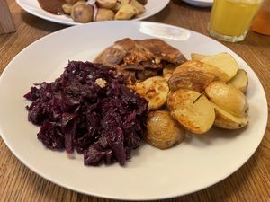 Vegan duck  at Maitrea in Prague