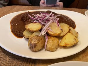 Vegan gulash  at Maitrea in Prague