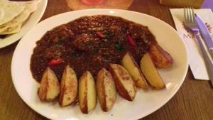 vegan goulash at Maitrea in Prague