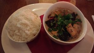 Curry soup at Maitrea in Prague