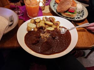 Black Beer Goulash (Vegan Variant) at Maitrea in Prague