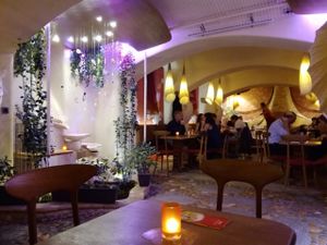 downstairs at Maitrea in Prague