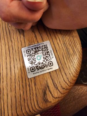 QR code for the menu at Maitrea in Prague