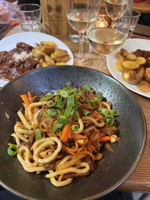 kimchi udon no-duck  at Maitrea in Prague