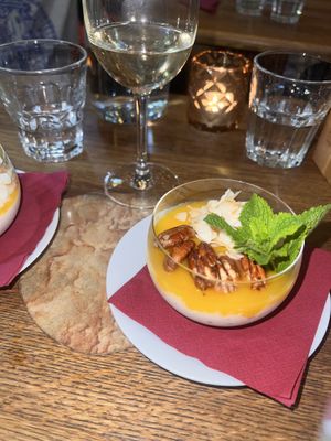 vegan tapioca pearls dessert (only vegan)  at Maitrea in Prague