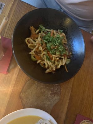udon noodles  at Maitrea in Prague