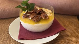 Ein köstliches Dessert   at Maitrea in Prague