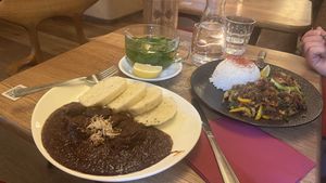 Veganes Gulasch  at Maitrea in Prague