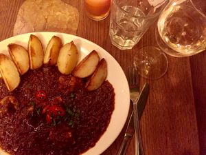 vegan goulash!  at Maitrea in Prague
