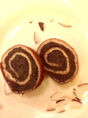 raw vegan strudel was okay  at Maitrea in Prague