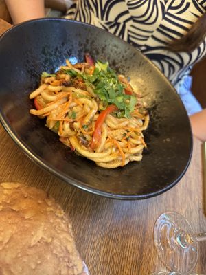 Peanut noodles   at Maitrea in Prague