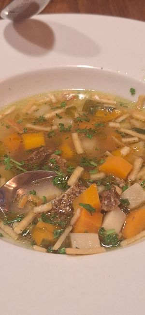 Yummy soup  at Maitrea in Prague