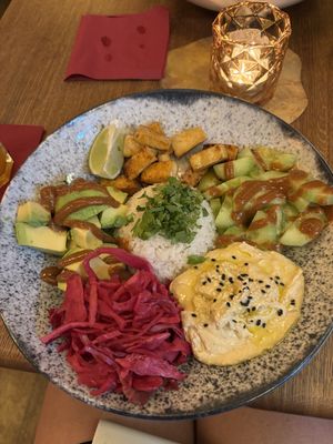 Poke bowl  at Maitrea in Prague