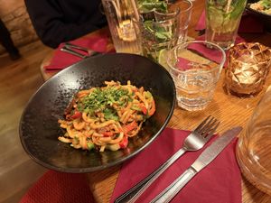 Udon noodles   at Maitrea in Prague