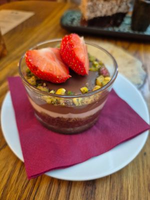 Dubai choc dessert at Maitrea in Prague