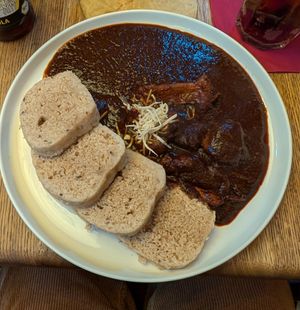 Vegan goulash at Maitrea in Prague